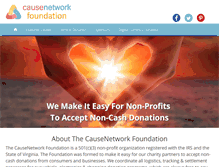 Tablet Screenshot of causenetwork.org